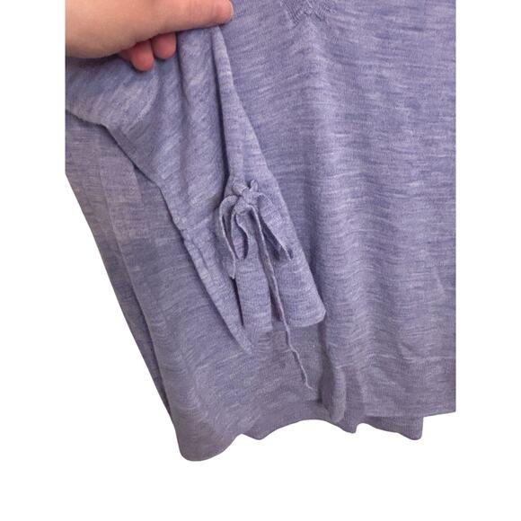 J Crew Womens Purple Vneck Knit Sweater XS 100% Merino Wool Cozy Casual Winter - Picture 4 of 7